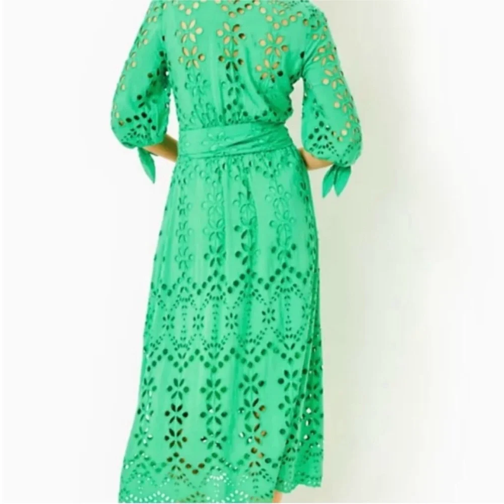 Lilly Pulitzer Amrita Eyelet Midi Dress - Picture 11 of 12